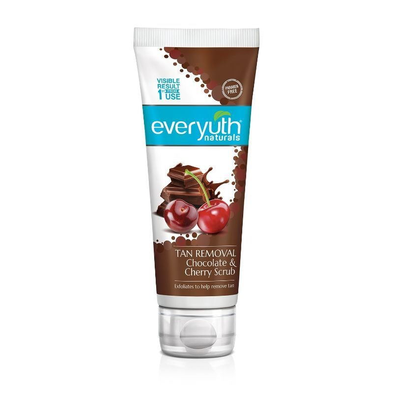 Everyuth Naturals Chocolate And Cherry Tan Removal Scrub - Distacart