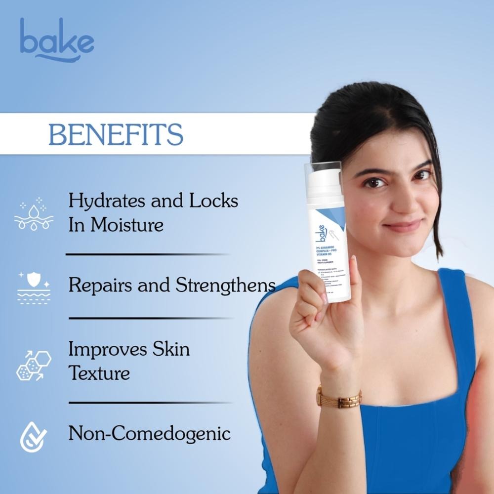 Bake Super Glow+ Oil Free Ceramide Barrier Repair Moisturiser