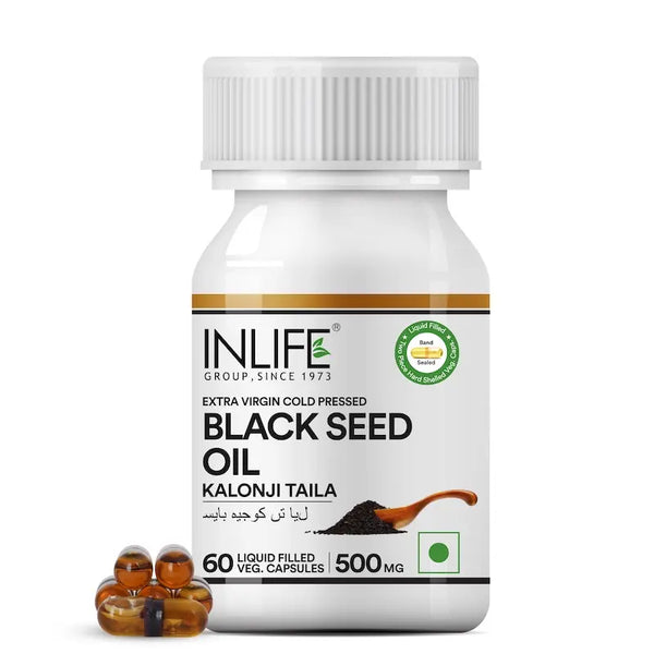 Inlife Black Seed (Kalonji) Oil Capsules - Distacart