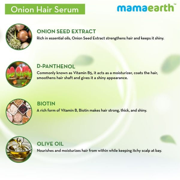 Mamaearth Onion Hair Serum & Onion Hair Oil - Distacart