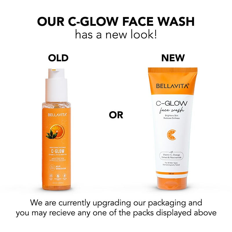 Bella Vita C-Glow Vitamin C Face Wash Brightening Formula for Men and Women,100 ml - Distacart