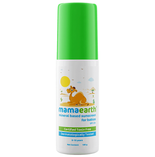 Mamaearth Mineral Based Baby Sunscreen For Protects from UV Rays & Deeply Nourishing & Soothing - Distacart
