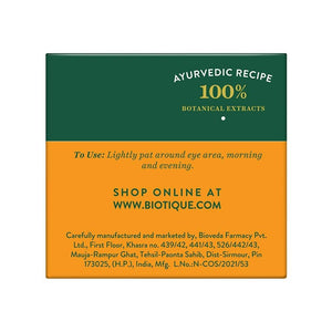 Biotique Bio Almond Soothing And Nourishing Eye Cream - Distacart