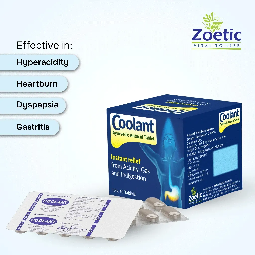 Zeotic Ayurveda Coolant Tablet - Distacart