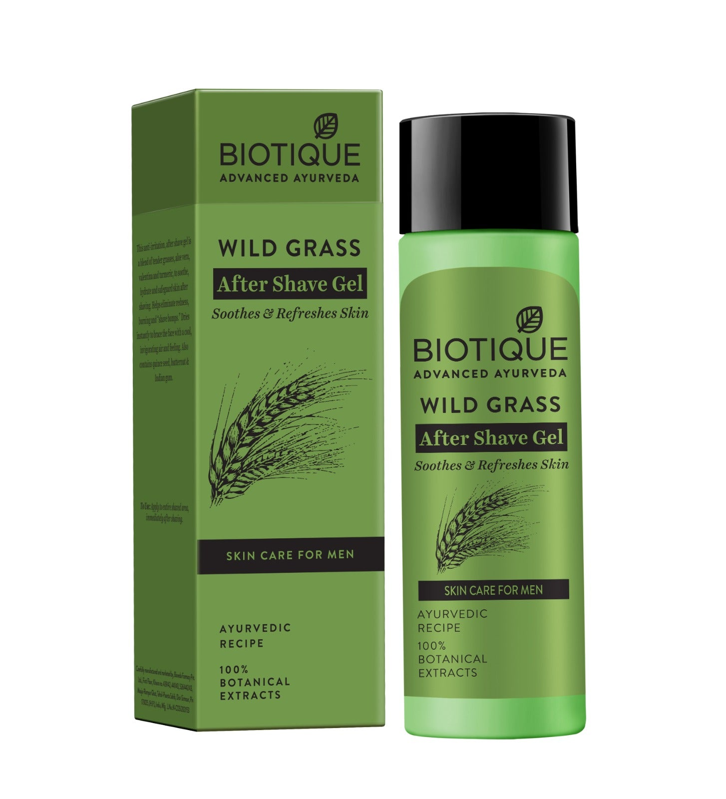Biotique Bio Wild Grass A Soothing After Shave Gel For Men - Distacart