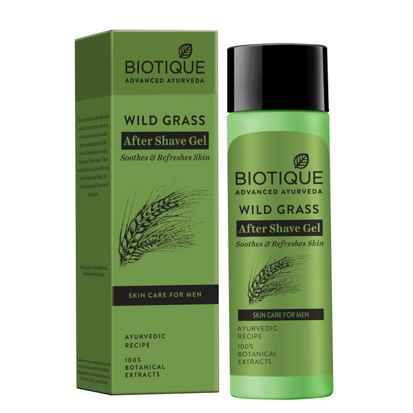 Biotique Bio Wild Grass A Soothing After Shave Gel For Men - Distacart