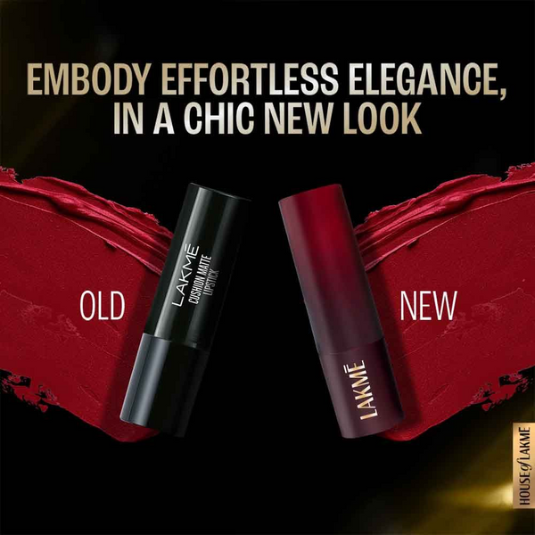 Lakme Cushion Matte Lipstick - Burgundy Bloom - Distacart