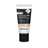 Thumbnail for The Derma Co 1% Hyaluronic Tinted Sunscreen Gel - Distacart