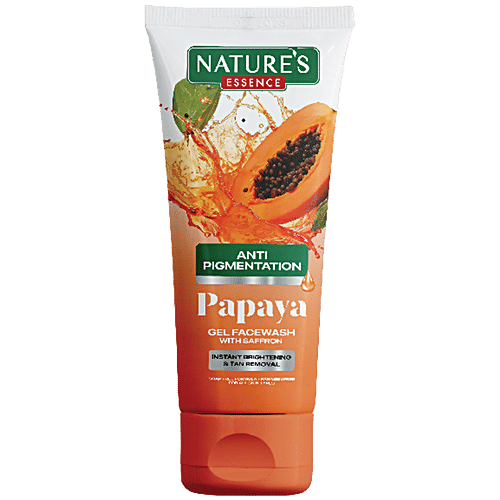 Nature's Essence Flawless Gel Face Wash (Papaya) - Distacart