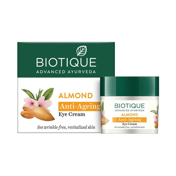 Biotique Bio Almond Soothing And Nourishing Eye Cream - Distacart