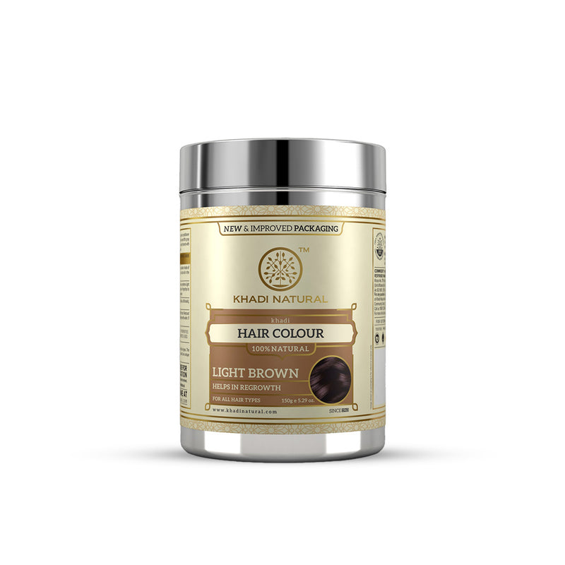 Khadi Natural Herbal Light Brown Herbal Hair Colour - Distacart