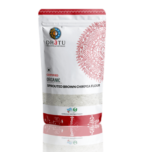 Dhatu Organics & Naturals Sporuted Brown Chickpea Flour - Distacart