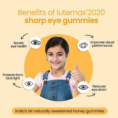 Zingavita Sharp Eye Gummies for Kids (Strawberry Mix Flavor) - Distacart