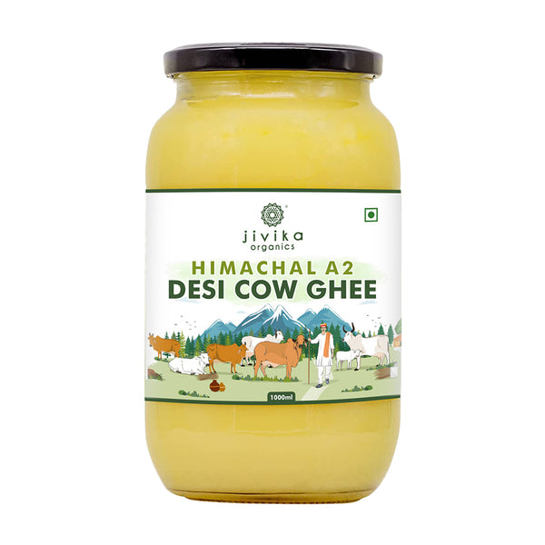Jivika Naturals A2 Desi Cow Ghee | 100% Desi Gir Cow Ghee | A2 Milk Certified Ghee - Distacart