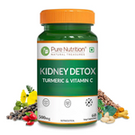 Thumbnail for Pure Nutrition Kidney Detox with Turmeric & Vitamin C Veg Capsules - Distacart