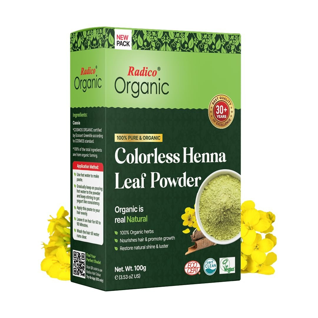 Radico Organic Colorless Henna Powder - Distacart