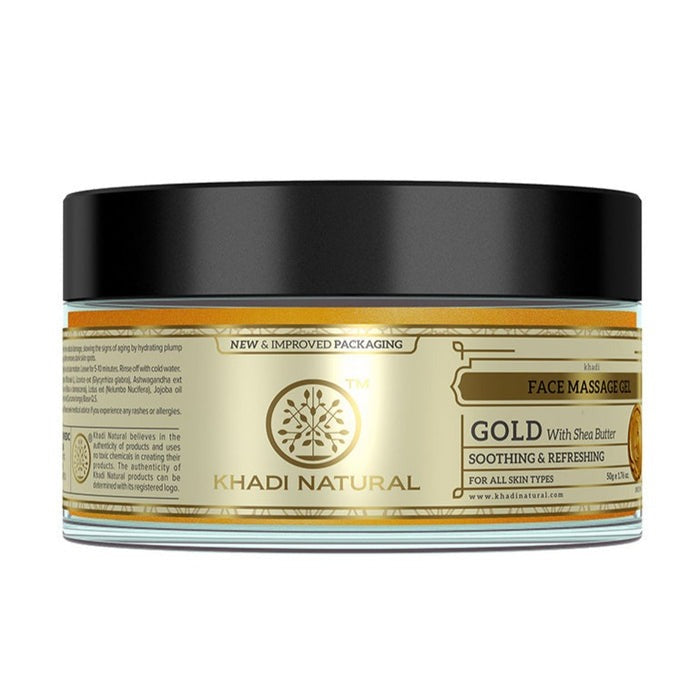 Khadi Natural Gold Face Massage Gel - Distacart
