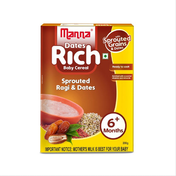 Manna Dates Rich Baby Food With Sprouted Grains & Dates - Distacart