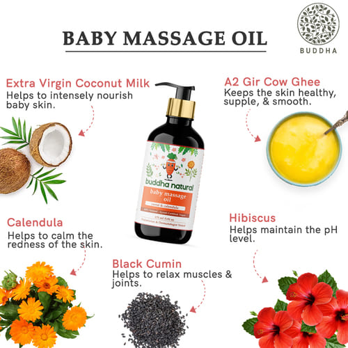 Buddha Natural Baby Massage Oil - Distacart
