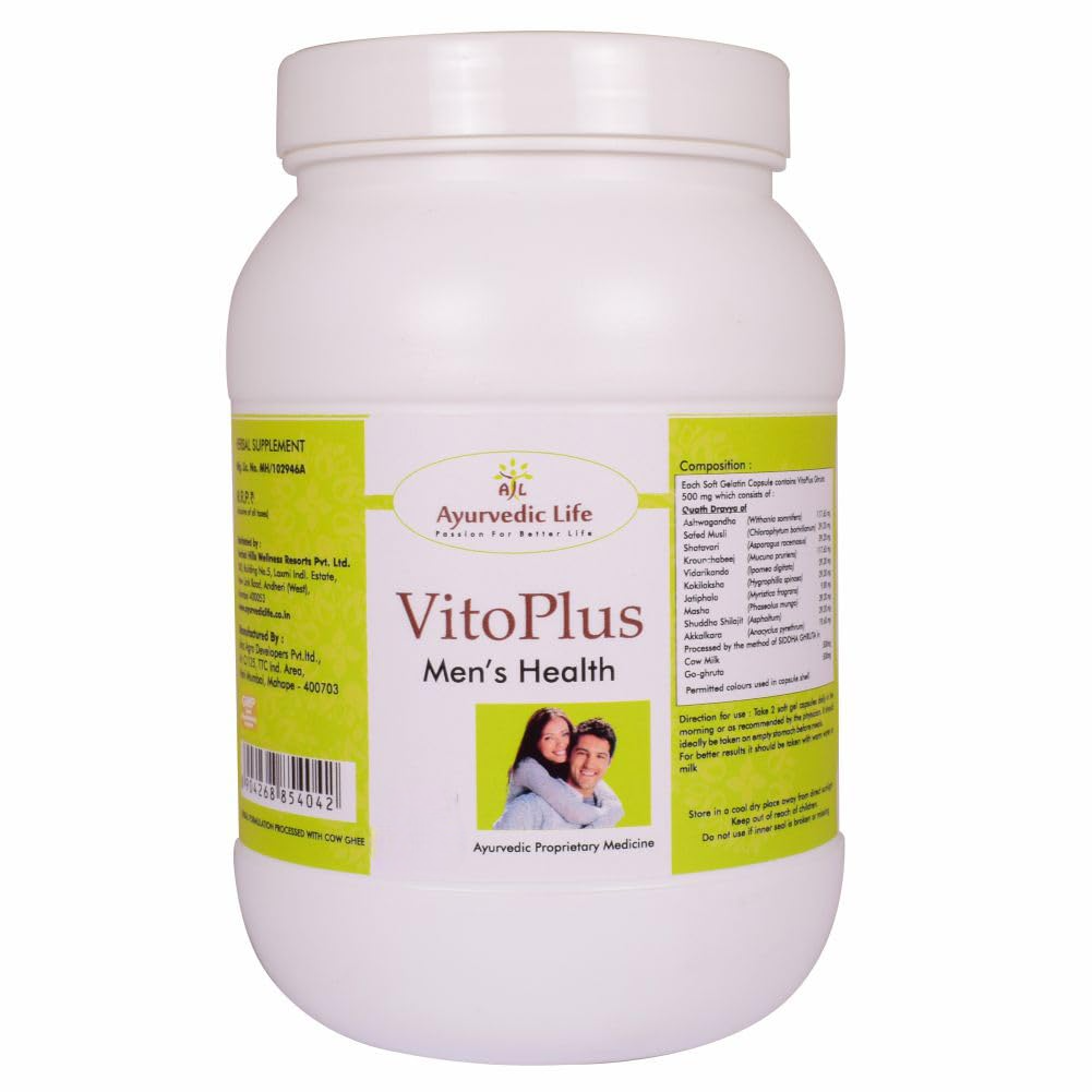 Ayurvedic Life Vito Plus Men's Health Capsules - Distacart