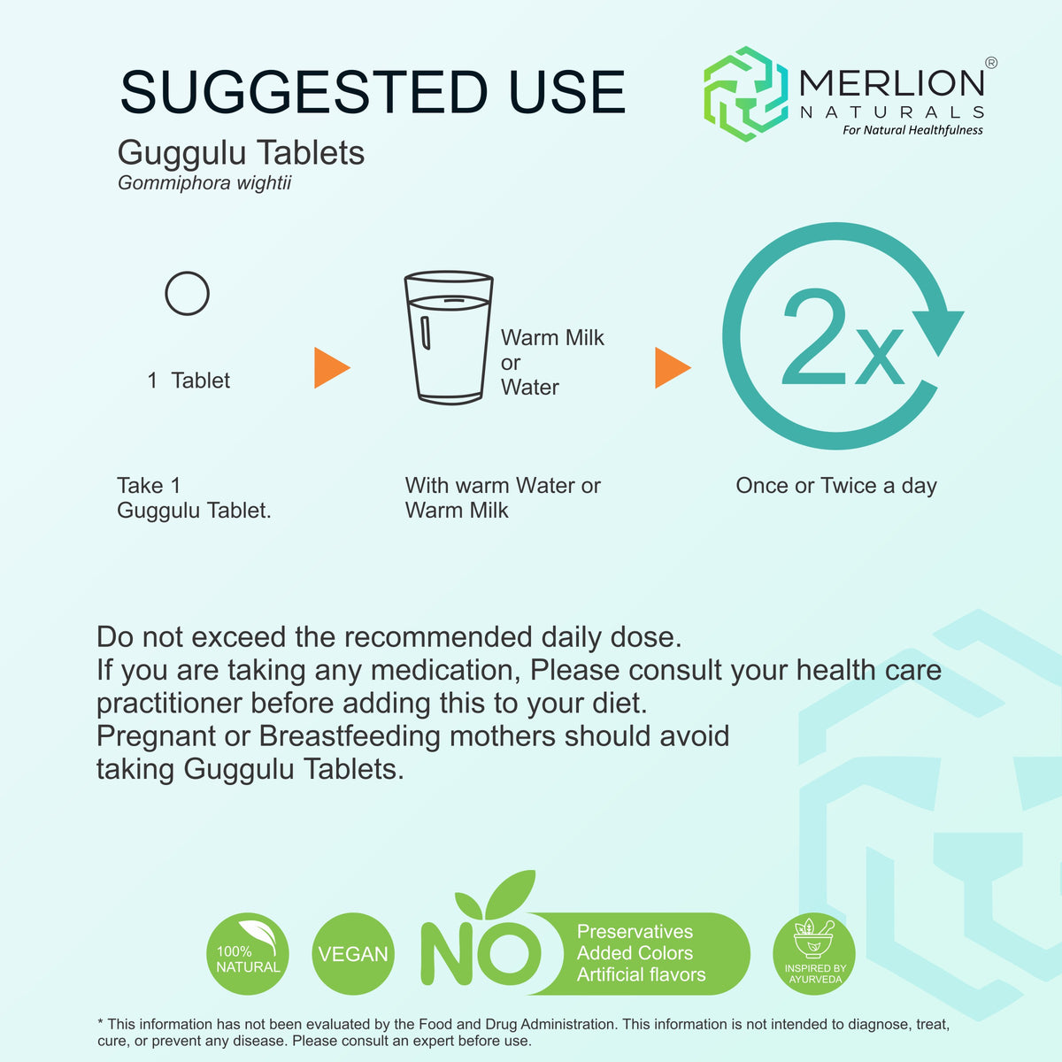 Merlion Naturals Guggulu 500mg Tablets - Distacart