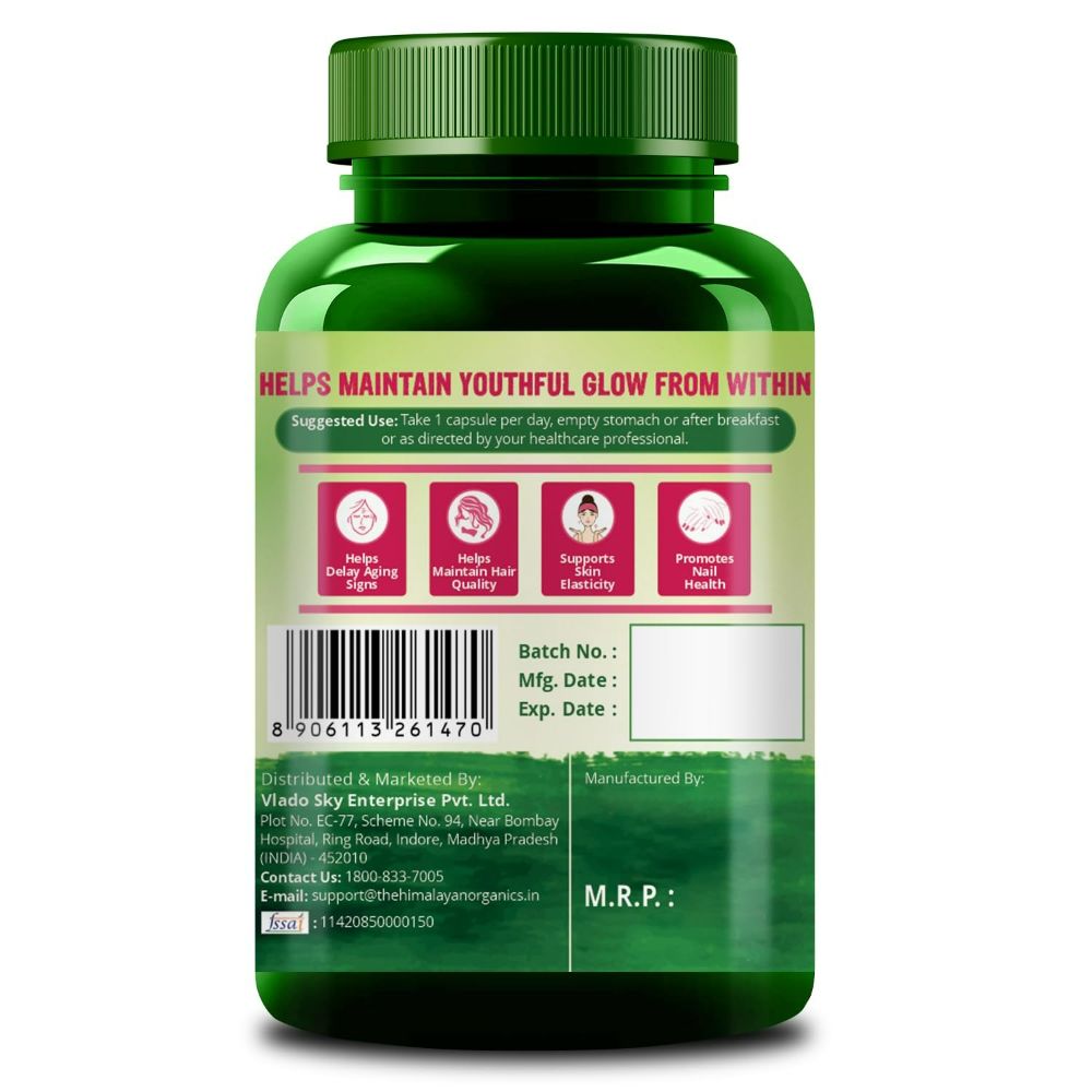 Himalayan Organics plant based Collagen Builder Whole Food Vegetarian Capsules - Distacart