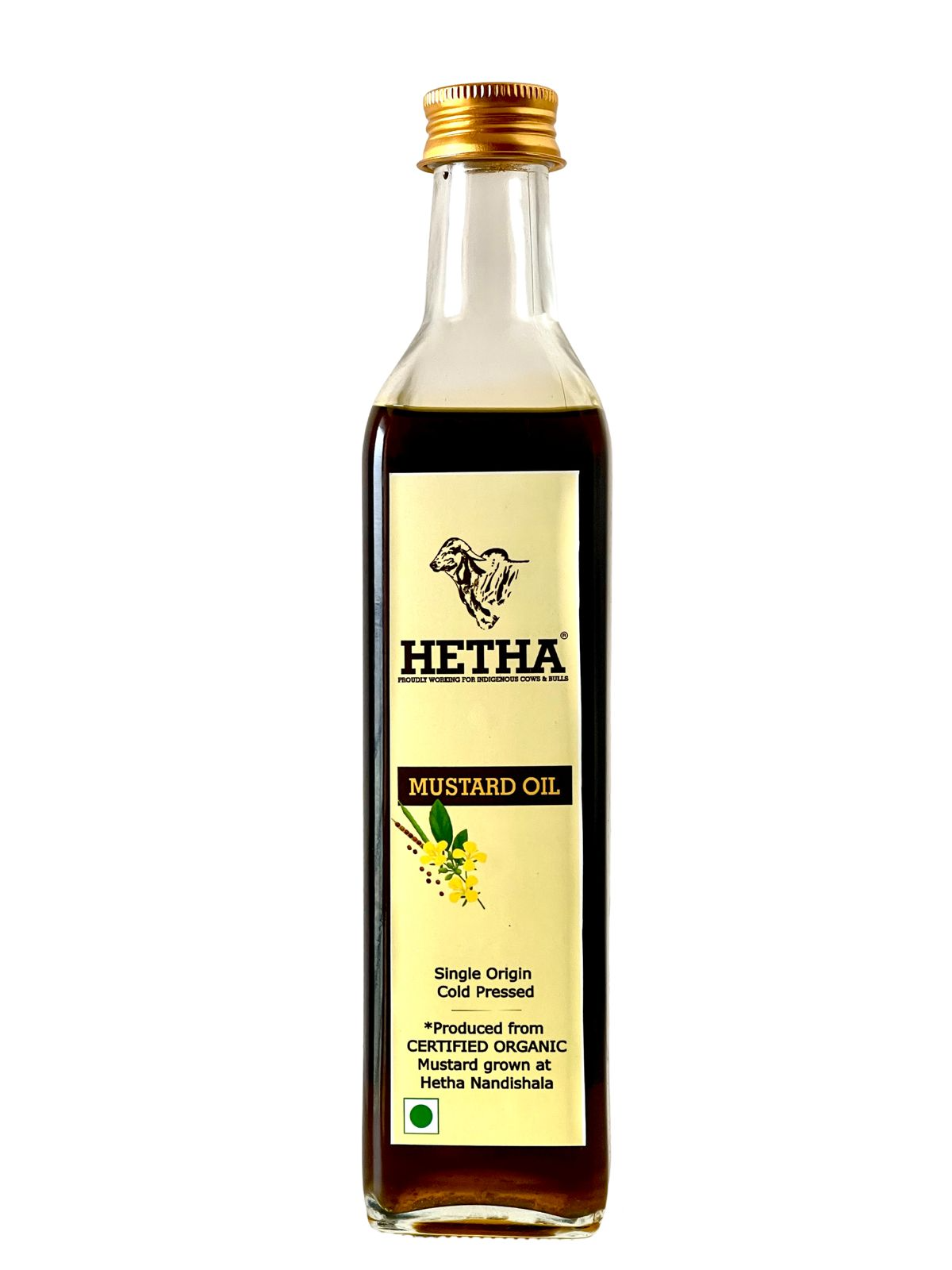 Hetha Organic Cold Pressed Black Mustard Oil - Distacart