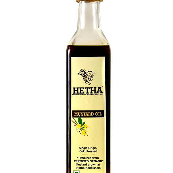 Hetha Organic Cold Pressed Black Mustard Oil - Distacart