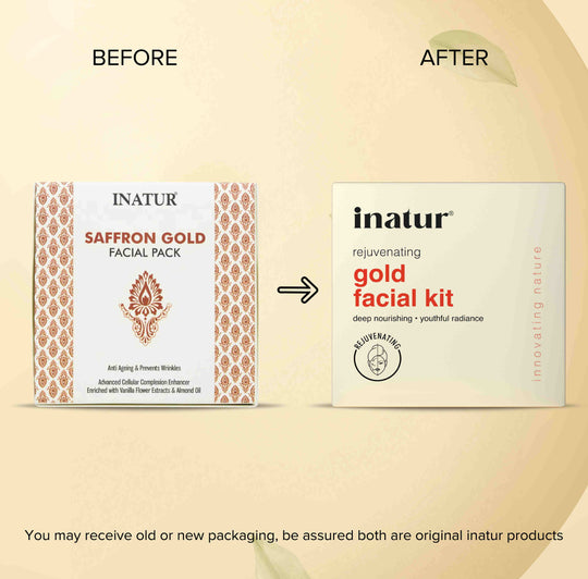 Inatur Saffron Gold Facial Kit - Distacart