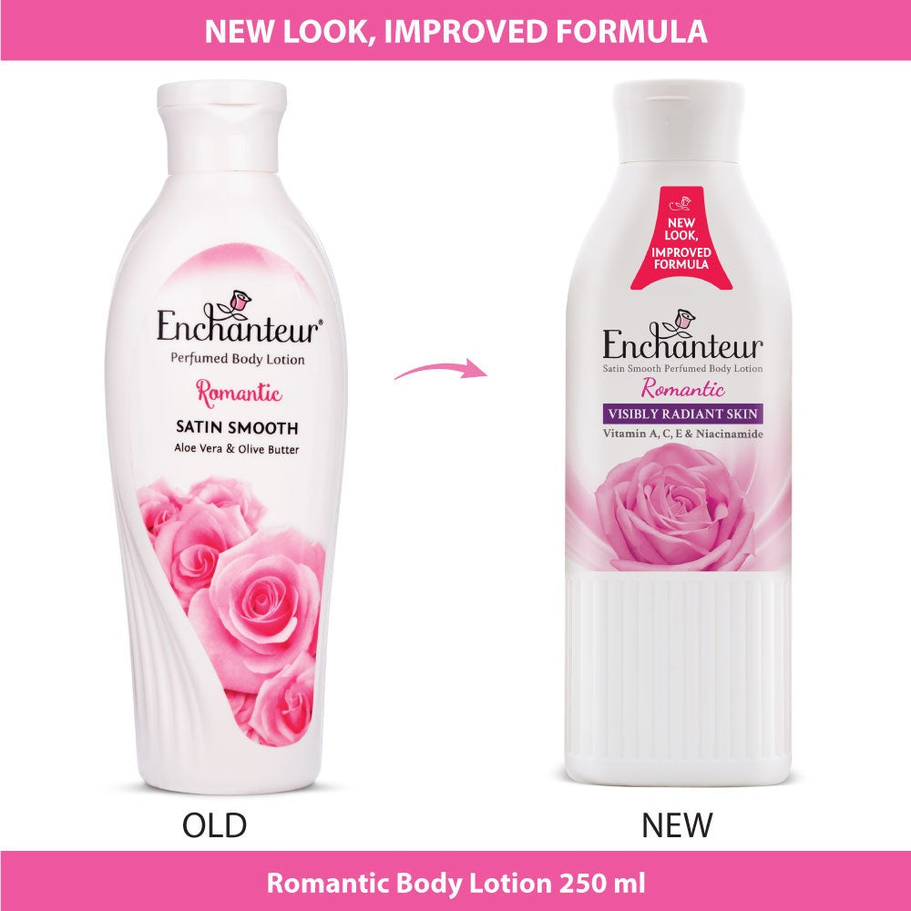 Enchanteur Romantic Satin Smooth Perfumed Body Lotion - Distacart