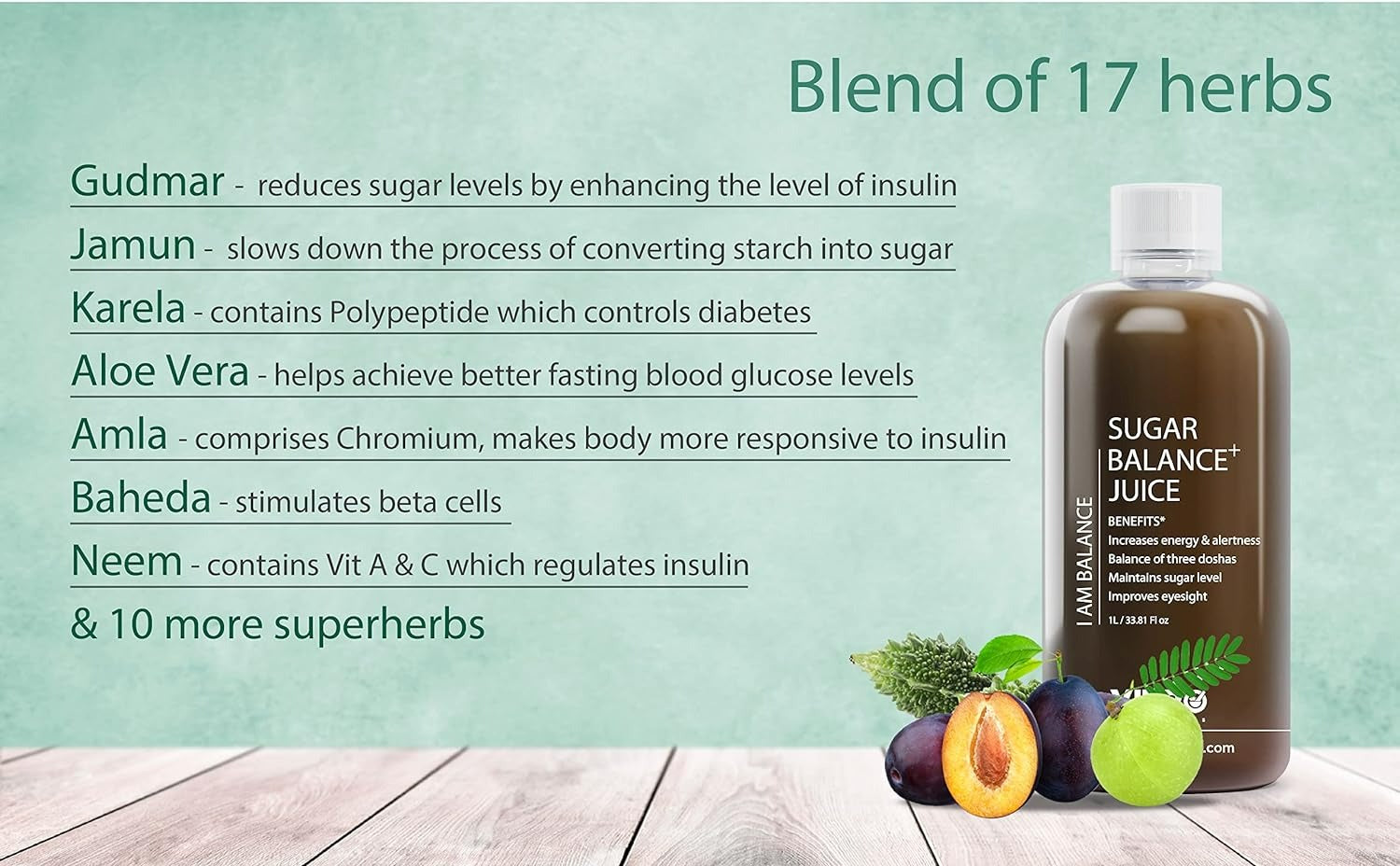 Vitro Naturals Certified Organic Sugar Balance Juice - Distacart