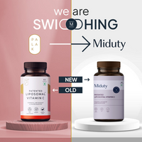 Thumbnail for Miduty by Palak Notes Patented Liposomal Vitamin C Capsules - Distacart