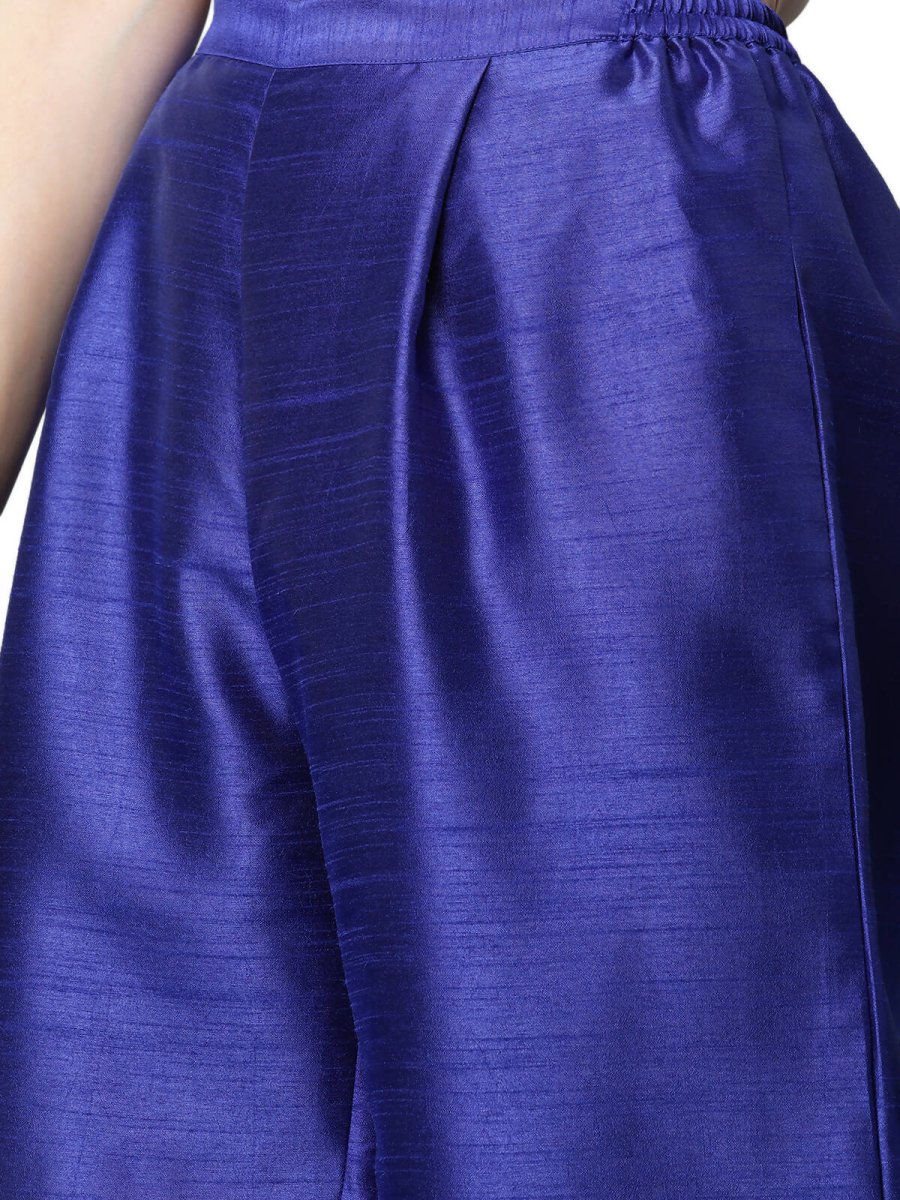 Ahalyaa Women's Traditional wear Kurta Set - Royal Blue - Distacart