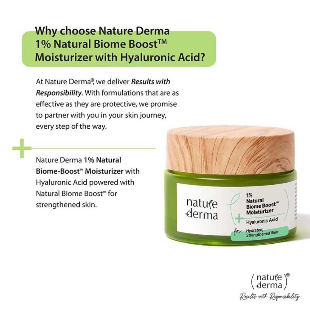 Nature Derma 1% Natural Biome-Boost Moisturizer With Hyaluronic Acid - Distacart