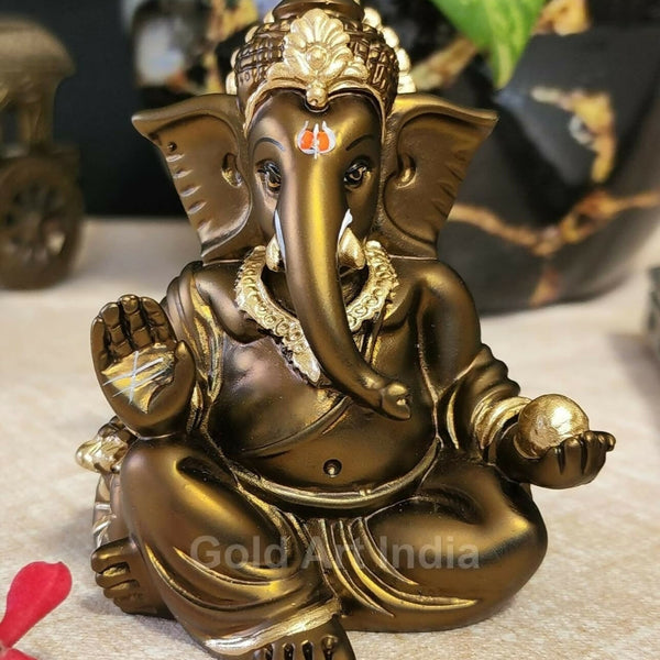 Gold Art India Gaddi Ganesh Idol - Distacart