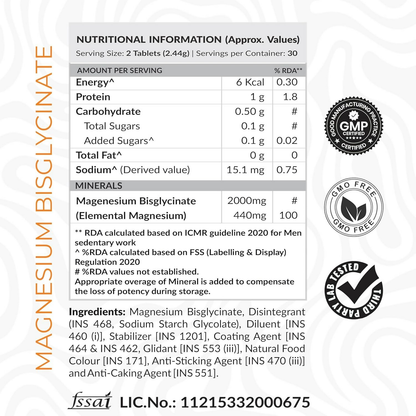 As-It-Is Atom Magnesium Bisglycinate Chelated Veg Tablets - Distacart