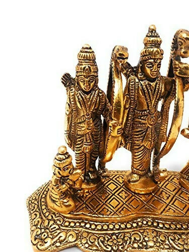 Giftnagri Lord Ram Darbar Idol Metal Showpiece Hindu Religious Idols - Distacart