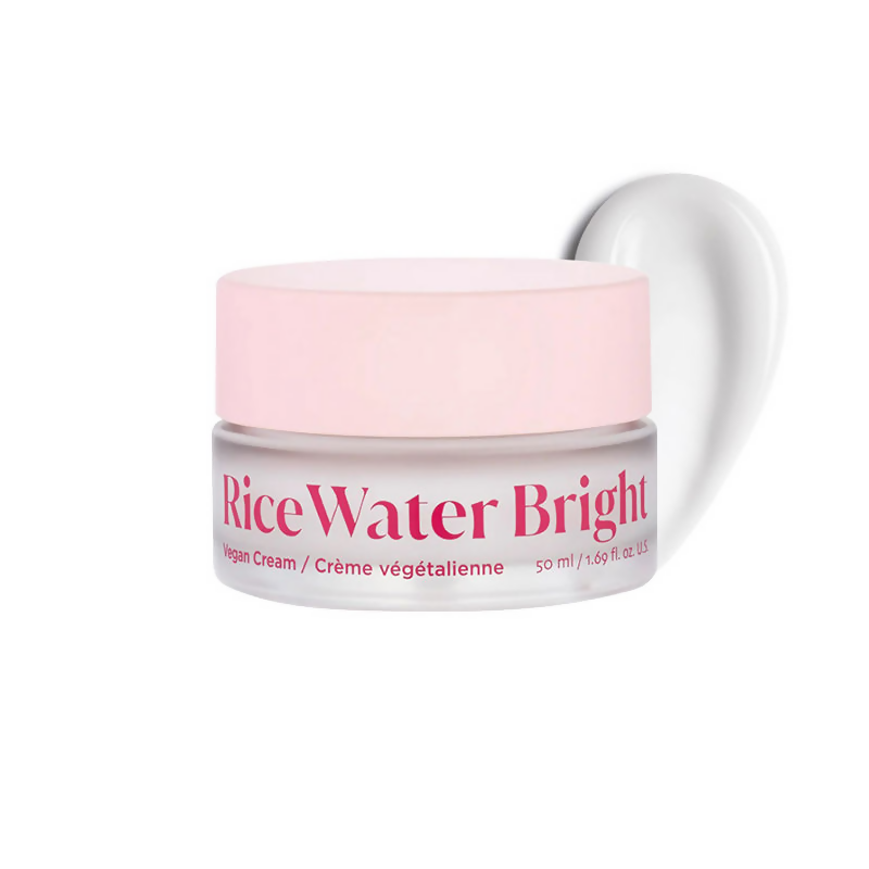 The Face Shop Rice Water Cream with Niacinamide & HA, Brightens Skin