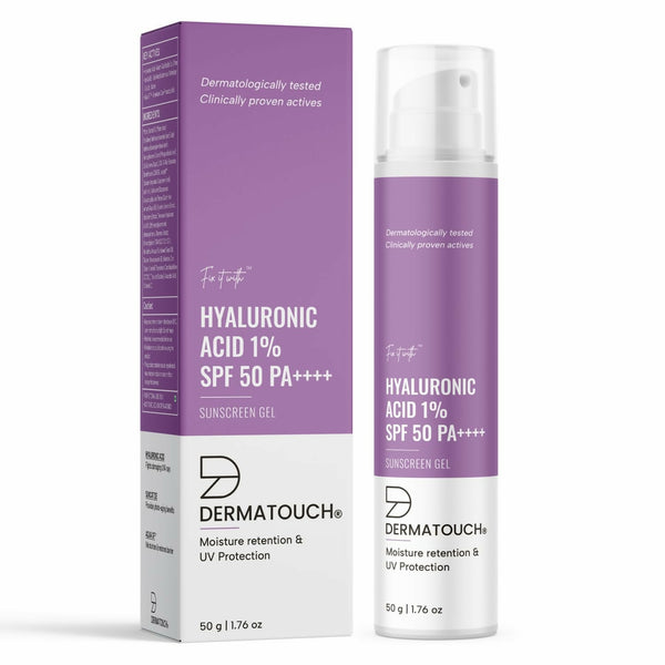 Dermatouch Hyaluronic Sunscreen Hydrating Ultra Light Aqua Gel With SPF 50 PA++++ - Distacart