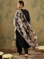 Thumbnail for Indo Era Round Neck Straight Kurta With Trousers & Dupatta