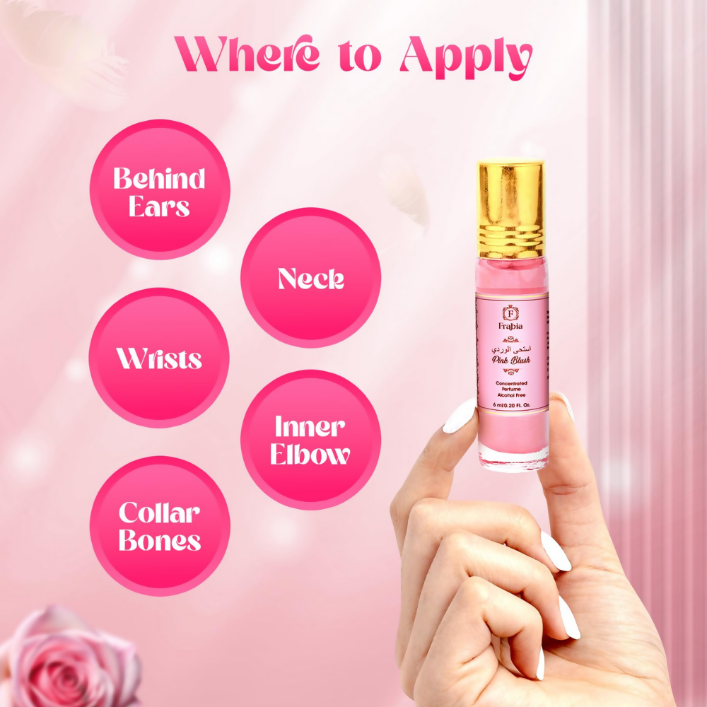 Frabia Pink Blush Perfume Oil Roll-On - Strawberry - Dista