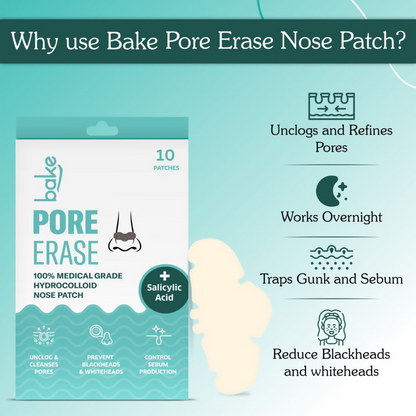 Bake 2% Salicylic Acid Pore Erase Nose Strips - Distacart