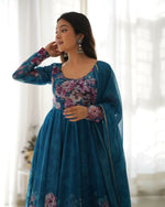 Thumbnail for Joban Fashion Rama Kurta Set Organza Sequin Embroidery Work - Distacart