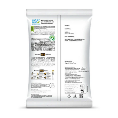 Nature Land Organics White Peas - Distacart