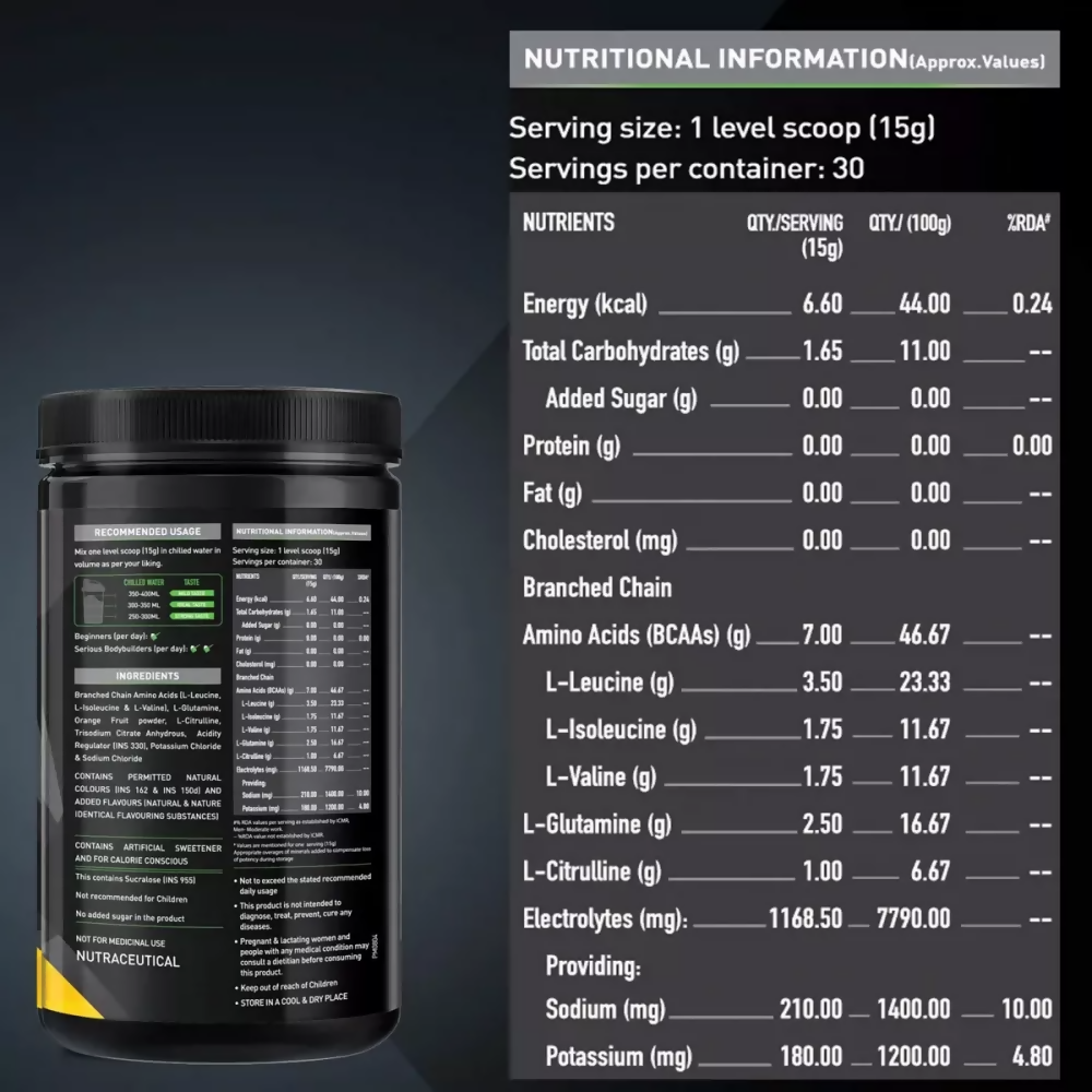MuscleBlaze BCAA Pro Watermelon - Distacart