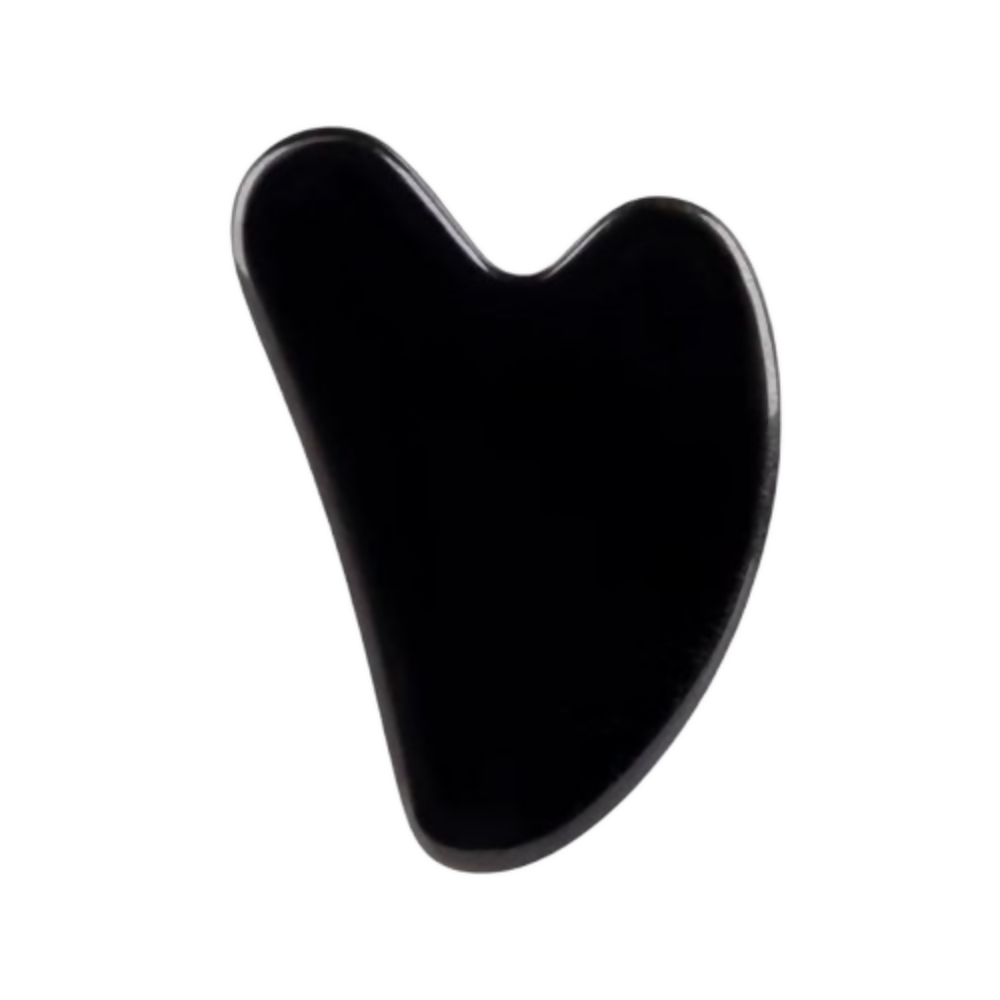Bronson Professional Black Obsidian Gua Sha Face Massage Tool - Dista