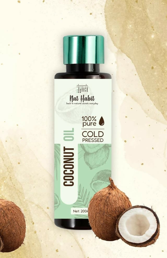 Nat Habit 100% Pure Cold Pressed Coconut Oil - Distacart