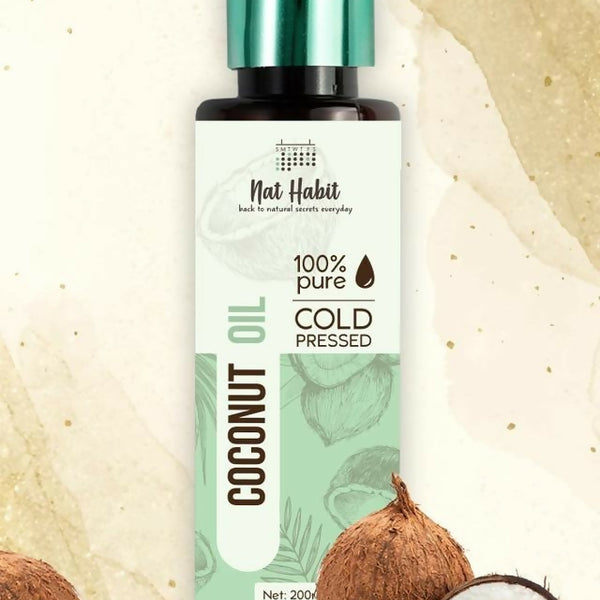 Nat Habit 100% Pure Cold Pressed Coconut Oil - Distacart