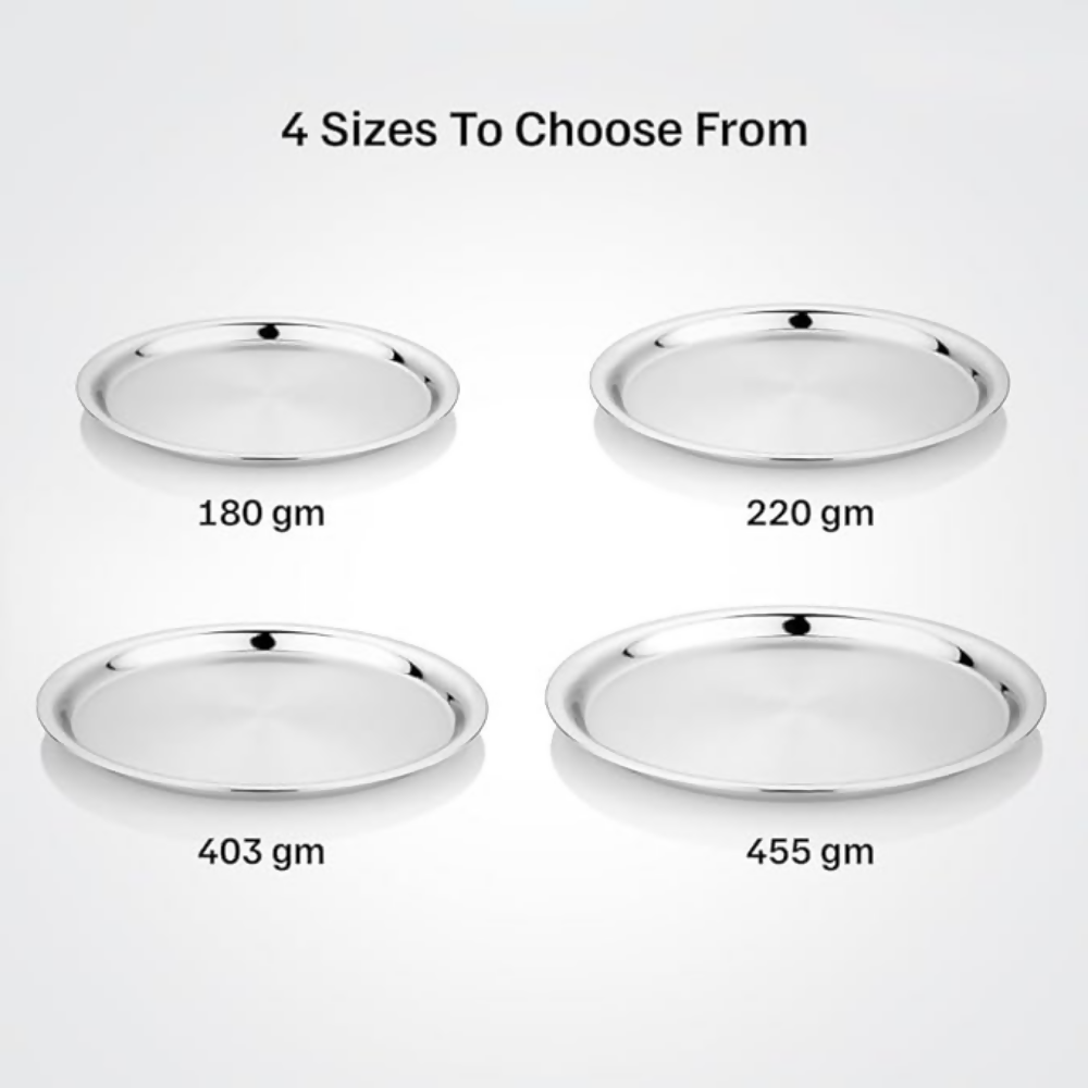 Vinod Stainless Steel Two Tone German Bogi Plate - Dista