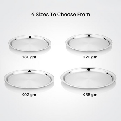 Vinod Stainless Steel Two Tone German Bogi Plate - Dista